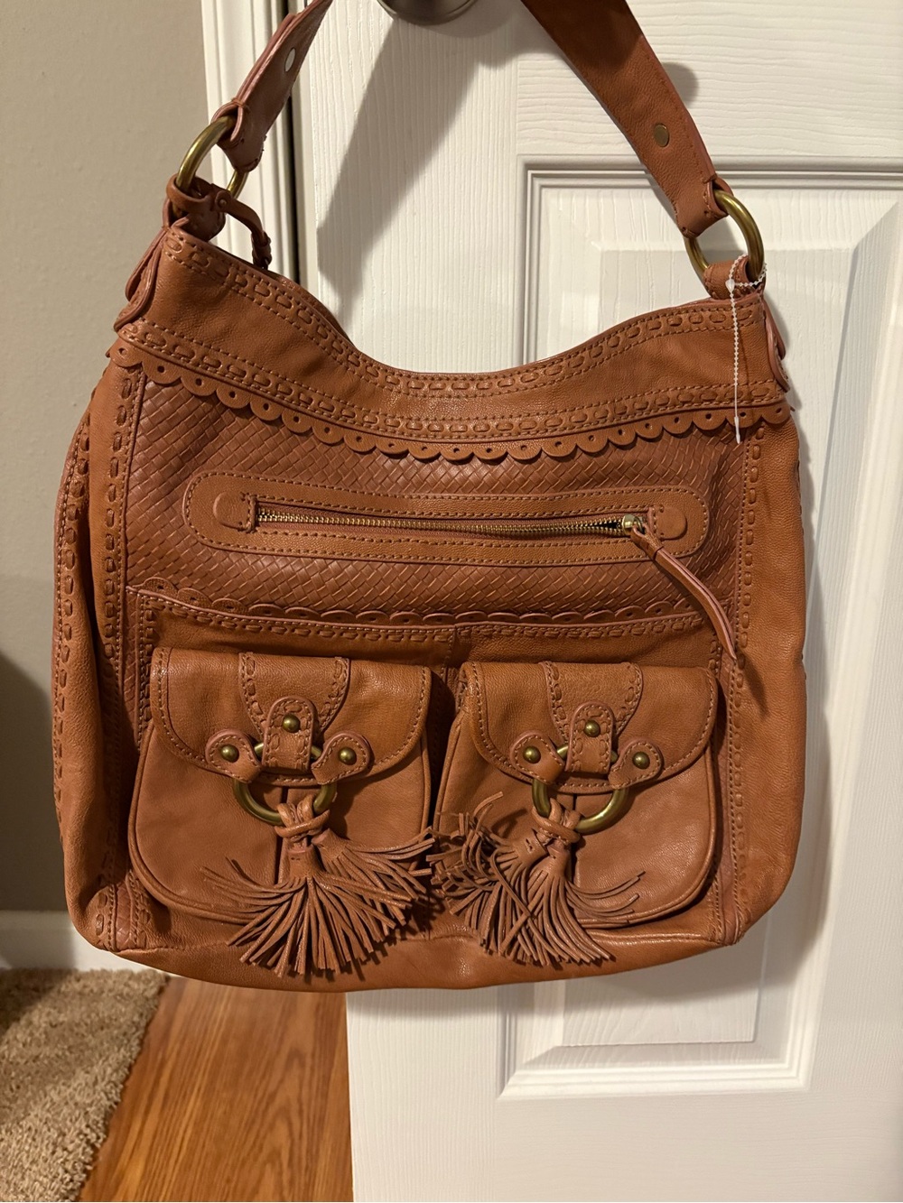 Beautiful Vintage Lockhart shoulder Bag in Tan